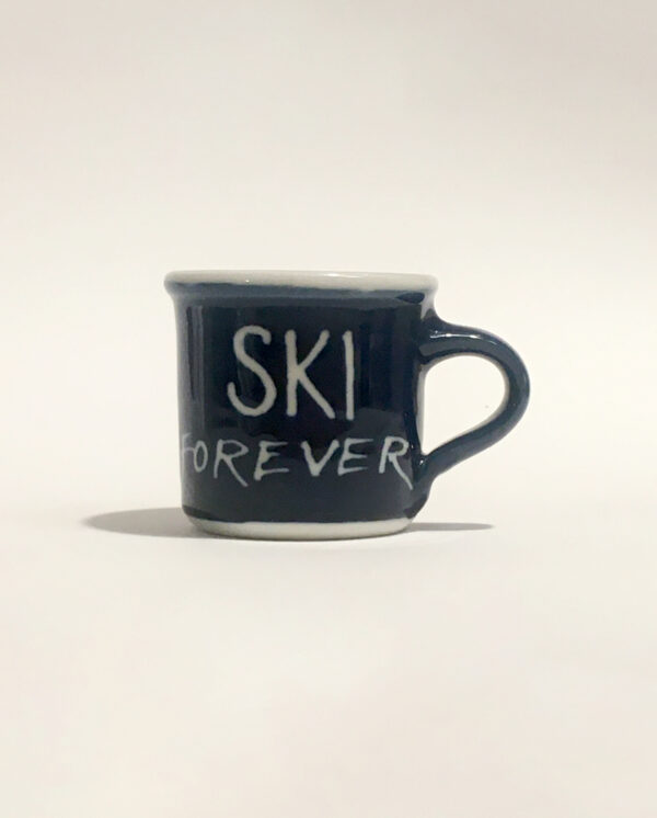 Porcelánový mini hrnek ski forever