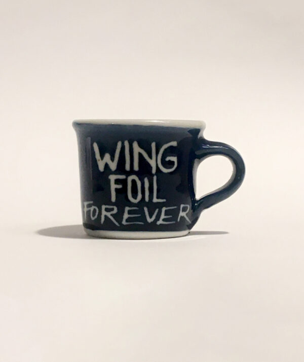 Porcelánový mini hrnek wing foil forever